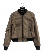 HAUTEオート）の古着「レザージャケット」｜ブラウン