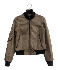 HAUTE（オート）の古着「レザージャケット」｜ブラウン