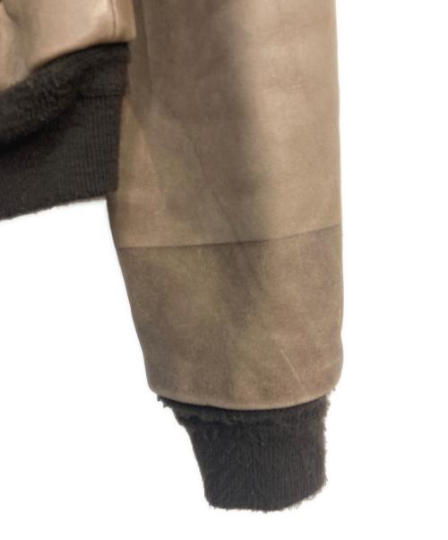 HAUTE（オート）HAUTE (オート) レザージャケット ブラウン サイズ:40の古着・服飾アイテム