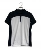 BRIEFINGブリーフィング）の古着「BI-CLR POLO」｜ホワイト×ブラック
