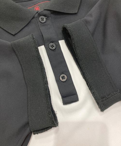 BRIEFING（ブリーフィング）BRIEFING (ブリーフィング) BI-CLR POLO ホワイト×ブラック サイズ:Sの古着・服飾アイテム