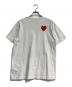 PLAY COMME des GARCONS (プレイコムデギャルソン) THE NORTH FACE (ザ ノース フェイス) ハートワッペン ロゴプリントTシャツ ホワイト サイズ:L：7000円
