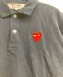 中古・古着 PLAY COMME des GARCONS (プレイコムデギャルソン) ハートワッペンポロシャツ ネイビー サイズ:XL：8000円