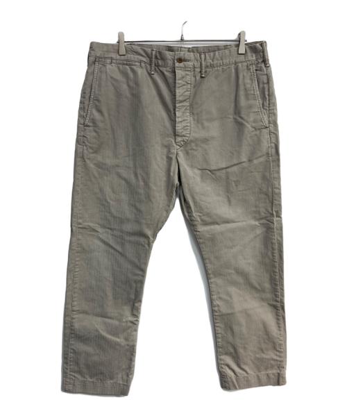 RRL（ダブルアールエル）RRL (ダブルアールエル) コットンヘリンボーンテーパードパンツ ベージュ サイズ:38×32の古着・服飾アイテム