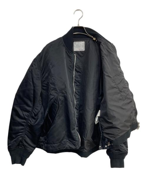 sacai（サカイ）sacai (サカイ) Nylon Twill Blouson ボンバージャケット　22-02931M ブラック サイズ:3の古着・服飾アイテム
