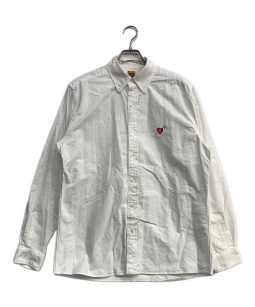 HUMAN MADE（ヒューマンメイド）HUMAN MADE (ヒューマンメイド) オックスフォードL/Sボタンダウンシャツ ホワイト サイズ:XLの古着・服飾アイテム