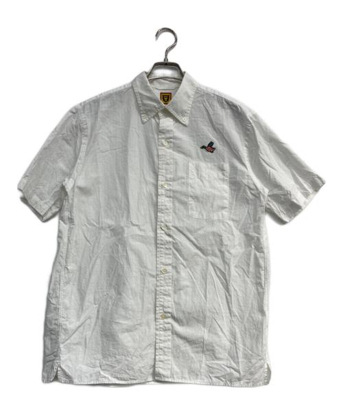 HUMAN MADE（ヒューマンメイド）HUMAN MADE (ヒューマンメイド) 半袖BDシャツ ホワイト サイズ:Lの古着・服飾アイテム