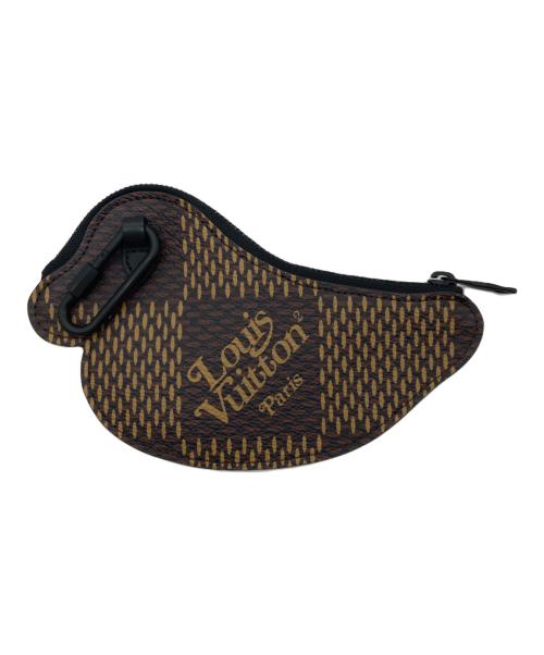 HUMAN MADE（ヒューマンメイド）HUMAN MADE (ヒューマンメイド) LOUIS VUITTON (ルイ ヴィトン) LV スクエアードコレクション ダック コイン・カードホルダー ブラック×ブラウンの古着・服飾アイテム