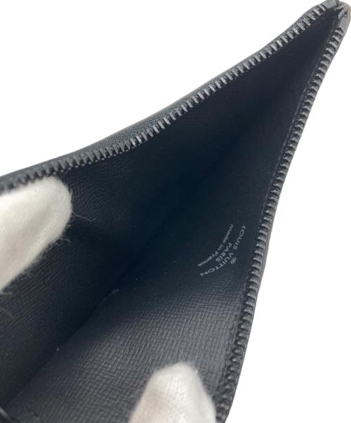 HUMAN MADE（ヒューマンメイド）HUMAN MADE (ヒューマンメイド) LOUIS VUITTON (ルイ ヴィトン) LV スクエアードコレクション ダック コイン・カードホルダー ブラック×ブラウンの古着・服飾アイテム