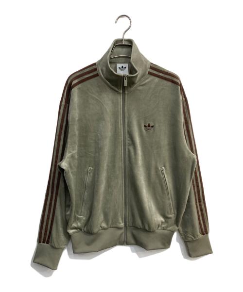 adidas（アディダス）adidas (アディダス) JOURNAL STANDARD (ジャーナルスタンダード) FIREBIRD VELOUR TRACK TOP　KD9377 クレイ サイズ:Lの古着・服飾アイテム