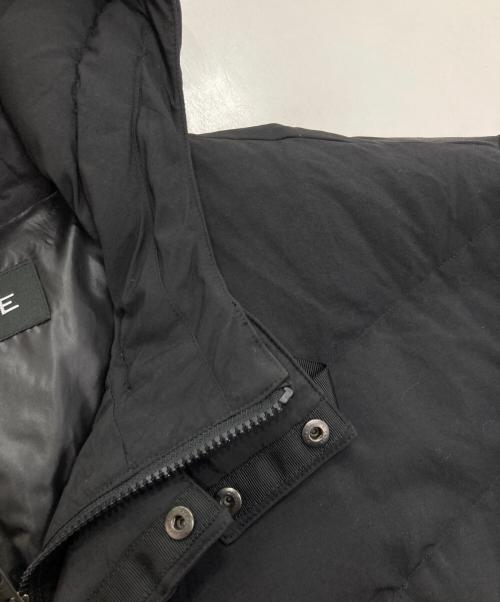 LOUNIE（ルーニー）LOUNIE (ルーニー) フード付ダウンジャケット ブラック サイズ:36の古着・服飾アイテム
