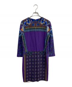 中古・古着通販】ETRO (エトロ) ペイズリー総柄ワンピース ブラック