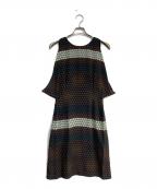 MARNIマルニ）の古着「シルクワンピース」｜ブラウン×ブラック