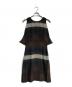 MARNI（マルニ）の古着「シルクワンピース」｜ブラウン×ブラック