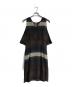 MARNI (マルニ) シルクワンピース ブラウン×ブラック サイズ:38：5000円