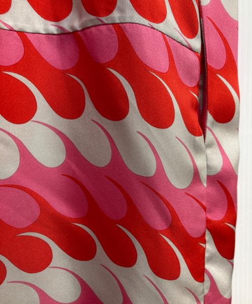 MARNI（マルニ）MARNI (マルニ) シルク総柄ワンピース レッド×ピンク サイズ:42の古着・服飾アイテム