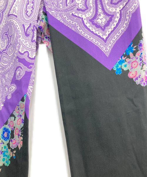 ETRO（エトロ）ETRO (エトロ) 総柄テーパードパンツ ブラック サイズ:38の古着・服飾アイテム