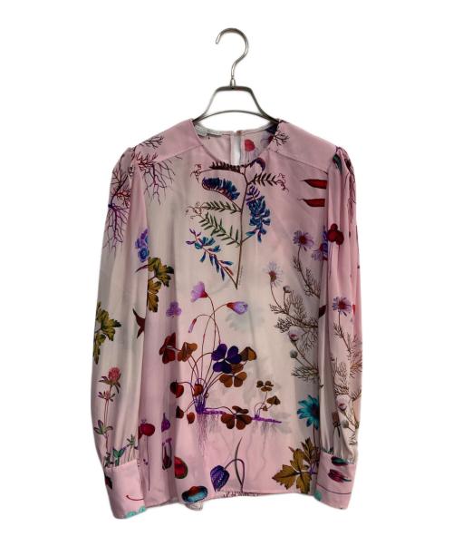 STELLA McCARTNEY（ステラマッカートニー）STELLA McCARTNEY (ステラマッカートニー) 総柄シルクブラウス ピンク サイズ:36の古着・服飾アイテム