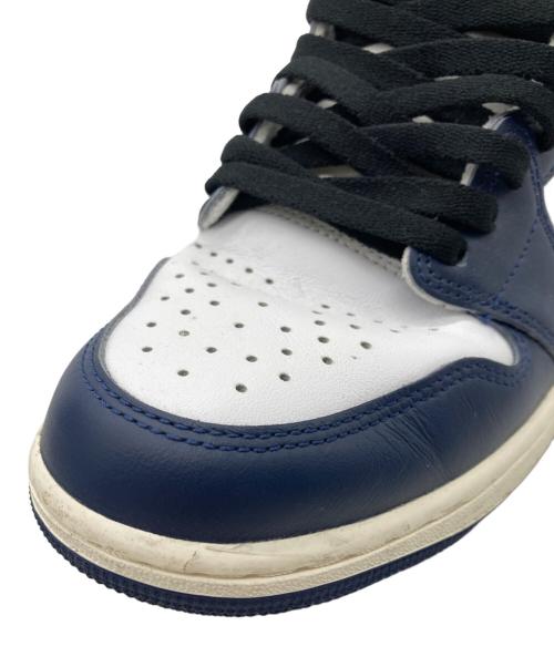 NIKE（ナイキ）NIKE (ナイキ) AIR JORDAN 1 RETRO HIGH OG ネイビー サイズ:27.5cmの古着・服飾アイテム
