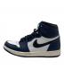 NIKE (ナイキ) AIR JORDAN 1 RETRO HIGH OG ネイビー サイズ:27.5cm：10000円