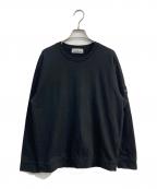 STONE ISLANDストーンアイランド）の古着「ガーメントダイ スウェット カットソー　 23SS　791563750」｜ブラック
