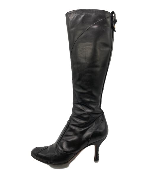 LOUIS VUITTON（ルイ ヴィトン）LOUIS VUITTON (ルイ ヴィトン) ロングブーツ ブラック サイズ:40 1/2の古着・服飾アイテム