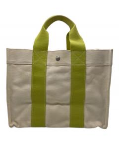 中古・古着通販】HERMES (エルメス) キャンバストートバッグ オレンジ