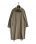 MaxMara（マックスマーラ）の古着「ウールスタンドカラーコート」｜ベージュ