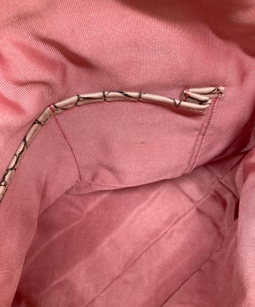 LEATHER JEWELS（レザージュエルズ）leather jewels (レザージュエルズ) クロコ2WAYバッグ ピンクの古着・服飾アイテム