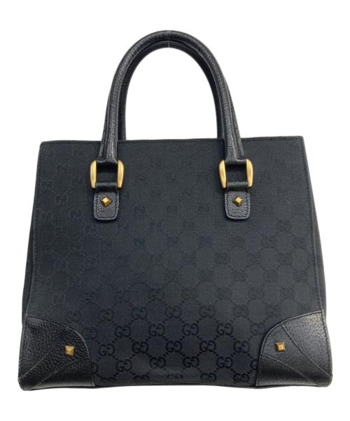 GUCCI（グッチ）GUCCI (グッチ) GGキャンバス ハンドバッグ ブラックの古着・服飾アイテム