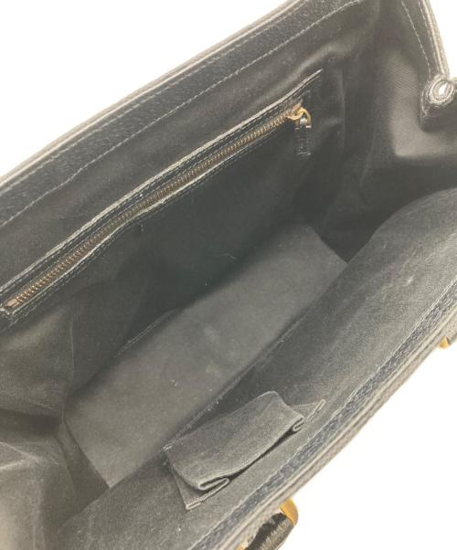 GUCCI（グッチ）GUCCI (グッチ) GGキャンバス ハンドバッグ ブラックの古着・服飾アイテム