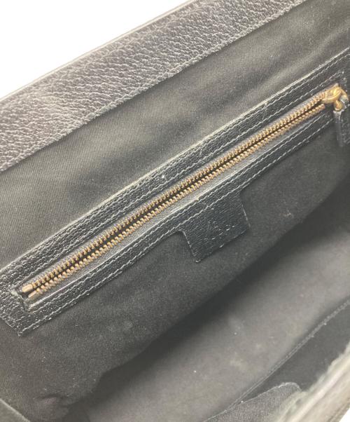 GUCCI（グッチ）GUCCI (グッチ) GGキャンバス ハンドバッグ ブラックの古着・服飾アイテム