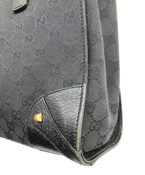 GUCCI（グッチ）GUCCI (グッチ) GGキャンバス ハンドバッグ ブラックの古着・服飾アイテム