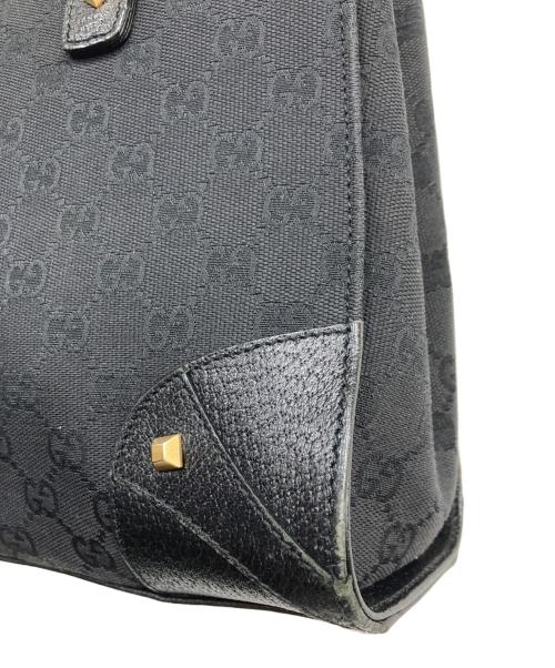 GUCCI（グッチ）GUCCI (グッチ) GGキャンバス ハンドバッグ ブラックの古着・服飾アイテム
