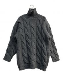 CLANE（クラネ）の古着「BIG CABLE OVER HAND KNIT TOPS」｜グレー