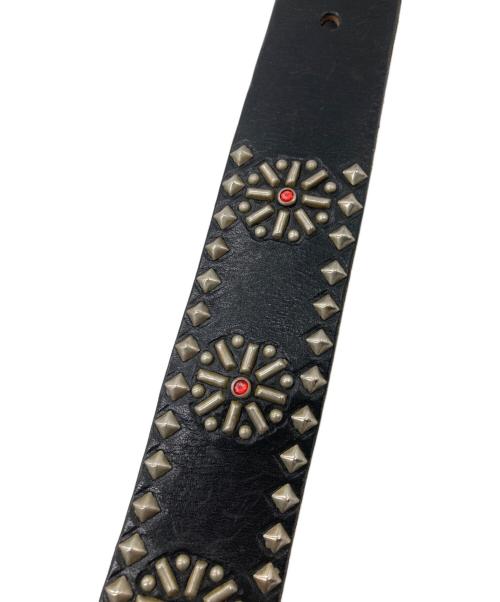 DOA（ドア）DOA (ドア) スタッズレザーベルト ブラックの古着・服飾アイテム