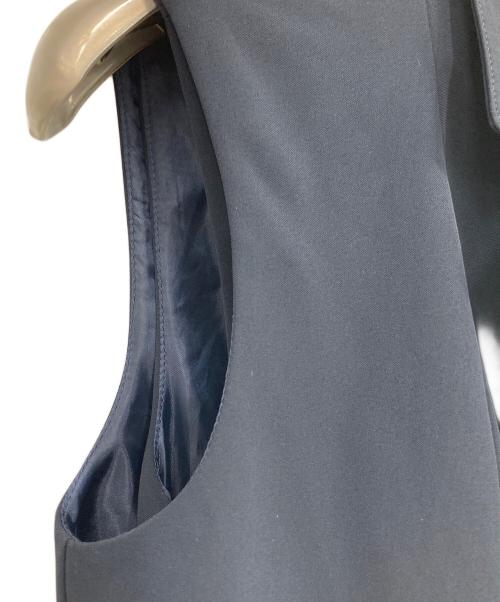 L'AUBE BLANC（ローブ ブラン）L'AUBE BLANC (ローブ ブラン) Side-buckle Drape Dress ネイビー サイズ:Sの古着・服飾アイテム