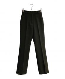 L'AUBE BLANC（ローブ ブラン）の古着「Linear Slit Pants」｜グリーン