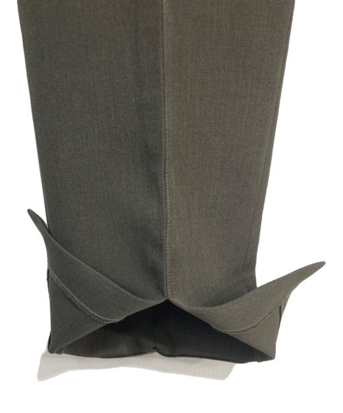 L'AUBE BLANC（ローブ ブラン）L'AUBE BLANC (ローブ ブラン) Linear Slit Pants グリーン サイズ:Sの古着・服飾アイテム