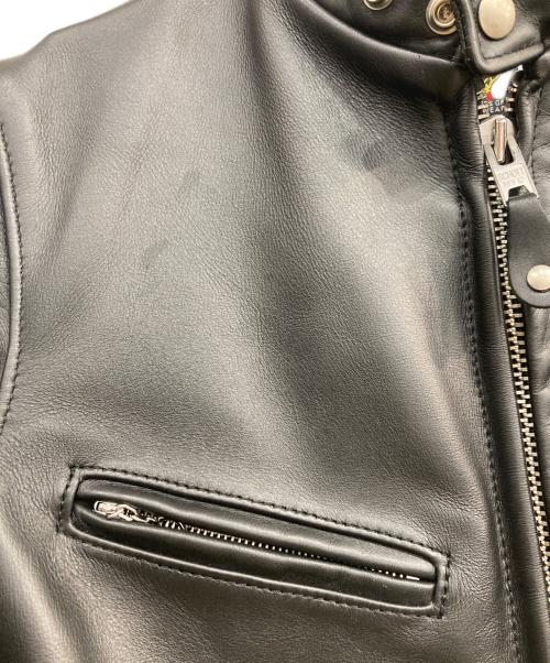 Schott（ショット）Schott (ショット) 641XX 60'Sシングルライダースジャケット ブラック サイズ:36の古着・服飾アイテム