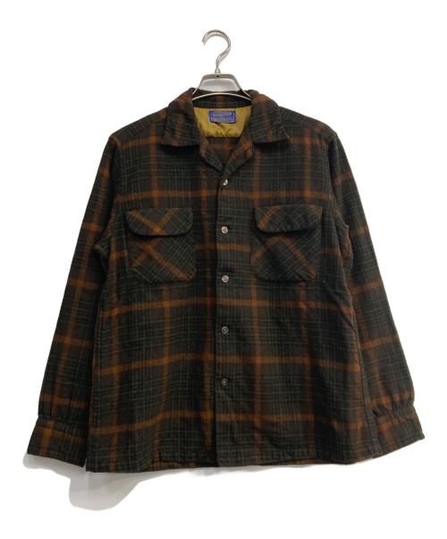 PENDLETON（ペンドルトン）PENDLETON (ペンドルトン) ウールチェックネルシャツ ブラウン サイズ:Ｍの古着・服飾アイテム