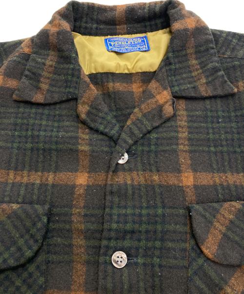 PENDLETON（ペンドルトン）PENDLETON (ペンドルトン) ウールチェックネルシャツ ブラウン サイズ:Ｍの古着・服飾アイテム