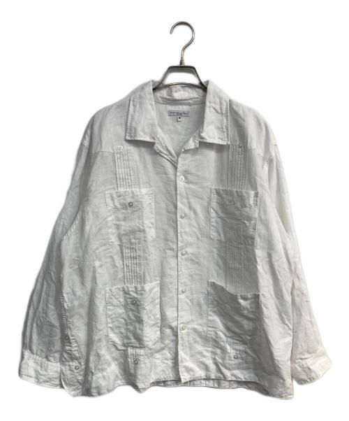 Engineered Garments（エンジニアドガーメンツ）Engineered Garments (エンジニアドガーメンツ) Guayabera Shirt ホワイト サイズ:Mの古着・服飾アイテム