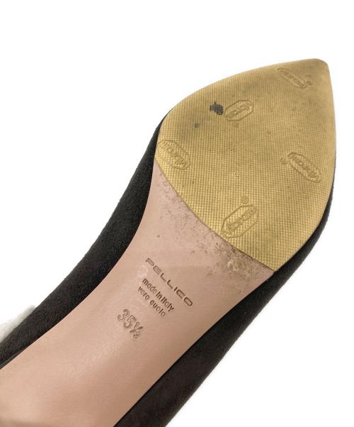 PELLICO（ペリーコ）PELLICO (ペリーコ) スウェードパンプス ブラウン サイズ:35 1/2の古着・服飾アイテム