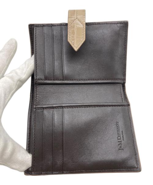 J&M DAVIDSON（ジェイ＆エム デヴィッドソン）J&M DAVIDSON (ジェイ＆エム デヴィッドソン) LOSANGE FOLD WALLET ブラウンの古着・服飾アイテム