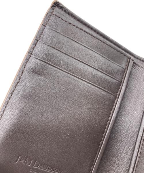 J&M DAVIDSON（ジェイ＆エム デヴィッドソン）J&M DAVIDSON (ジェイ＆エム デヴィッドソン) LOSANGE FOLD WALLET ブラウンの古着・服飾アイテム