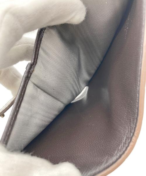 J&M DAVIDSON（ジェイ＆エム デヴィッドソン）J&M DAVIDSON (ジェイ＆エム デヴィッドソン) LOSANGE FOLD WALLET ブラウンの古着・服飾アイテム