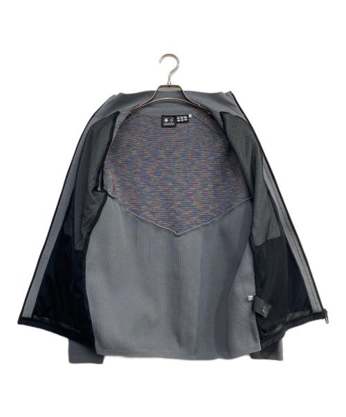 DESCENTE GOLF（デサントゴルフ）DESCENTE GOLF (デサントゴルフ) ポーラテックアルファ ニットジャケット グレー×ブラック サイズ:Ｍの古着・服飾アイテム