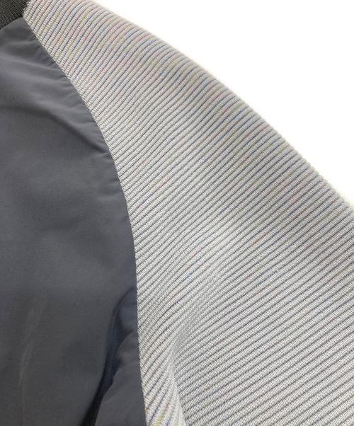 DESCENTE GOLF（デサントゴルフ）DESCENTE GOLF (デサントゴルフ) ポーラテックアルファ ニットジャケット グレー×ブラック サイズ:Ｍの古着・服飾アイテム