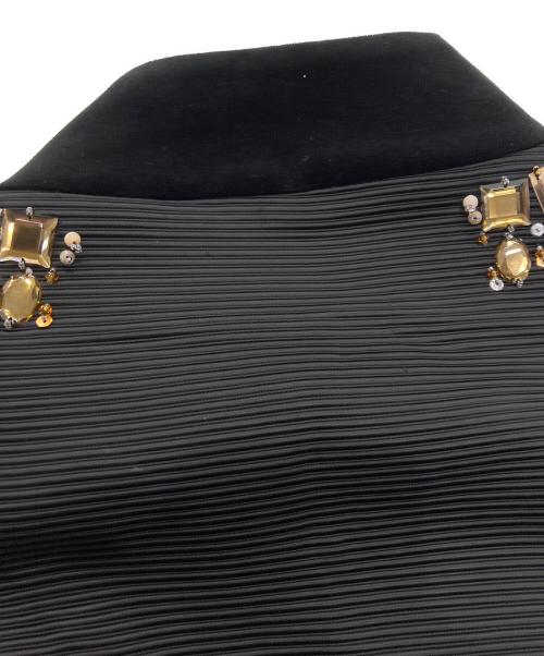 DOLCE & GABBANA（ドルチェ＆ガッバーナ）DOLCE & GABBANA (ドルチェ＆ガッバーナ) ビジューショートジャケット ブラック サイズ:38の古着・服飾アイテム